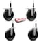 Service Caster 6'' Phenolic Swivel 3/4'' Expanding Stem Caster Set 2 Total Lock Brakes, 4PK SCC-EXTTL20S615-PHR-2-S-2-34 - alternate 4
